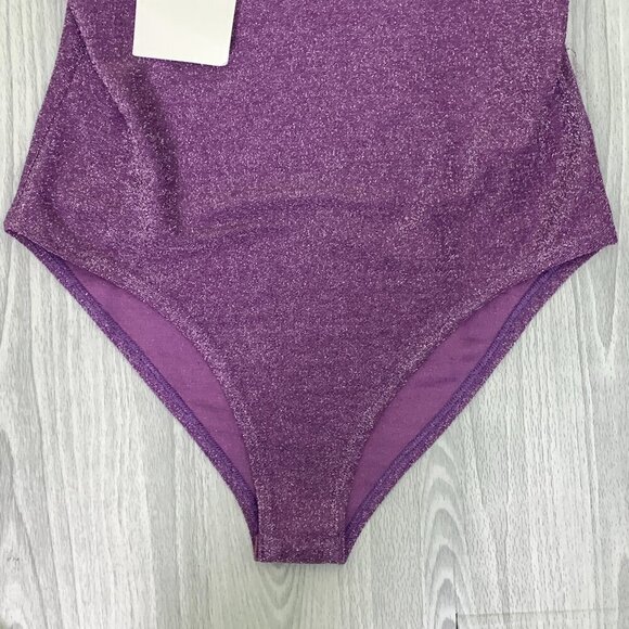 NWT Grace & Mila Purple Milkshake Lurex Glitter Bodysuit - Picture 9 of 15